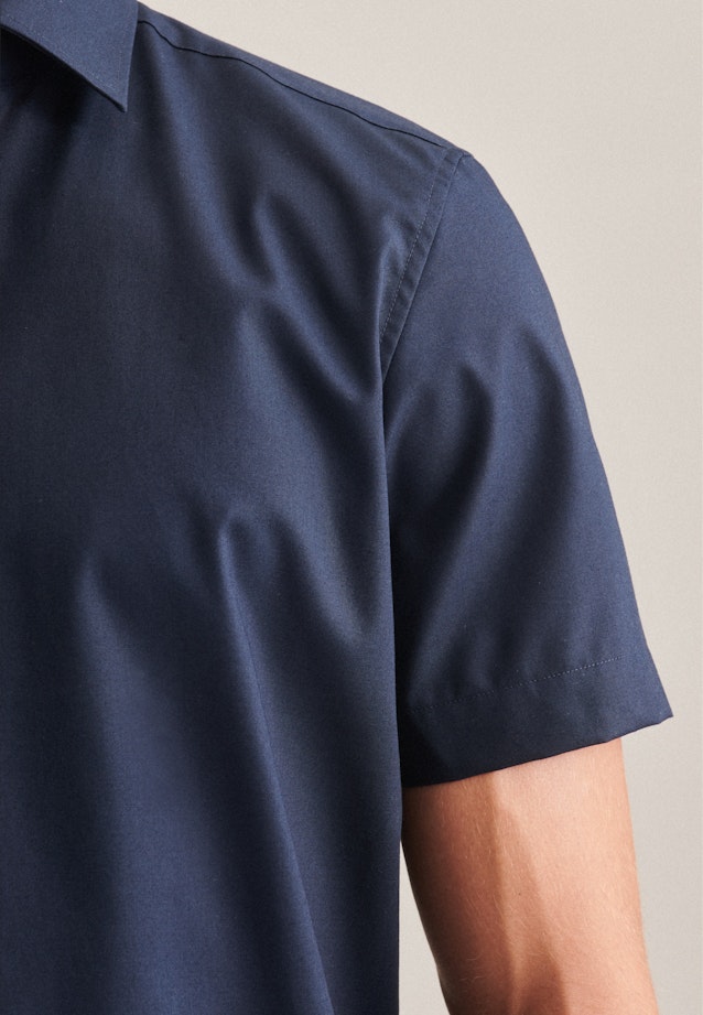 Shaped Business shirt Uni in Dark Blue |  Seidensticker Onlineshop