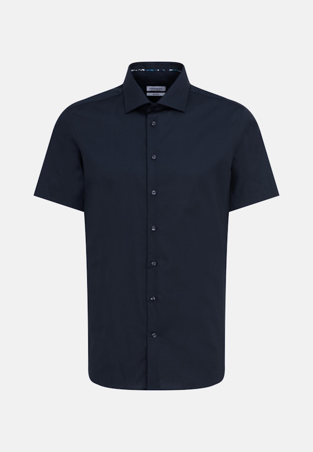 Shaped Business shirt Uni in Dark Blue |  Seidensticker Onlineshop