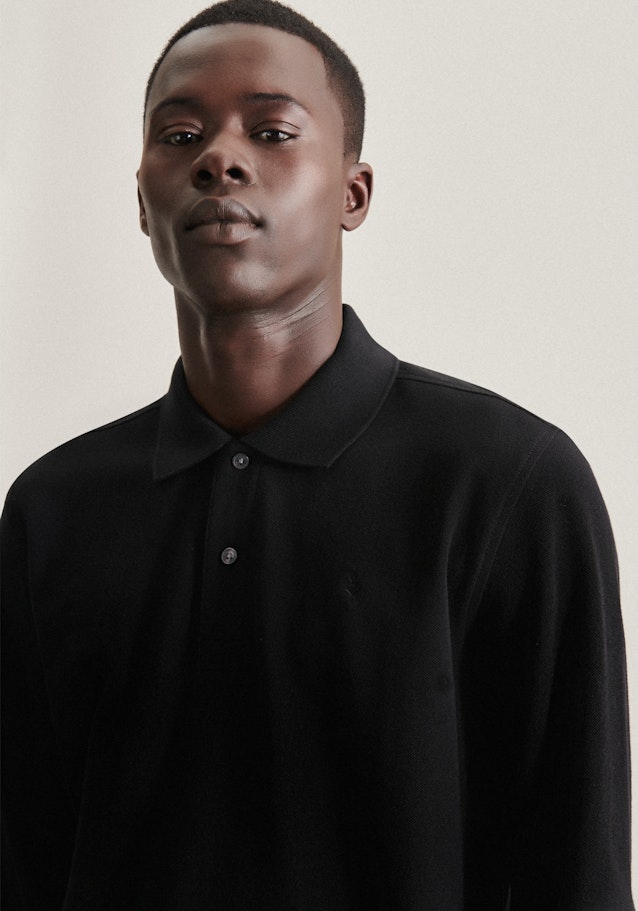 Collar Polo-Shirt in Black | Seidensticker Onlineshop