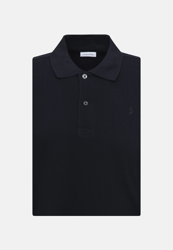Slim Polo Uni in Dunkelblau | Seidensticker Onlineshop