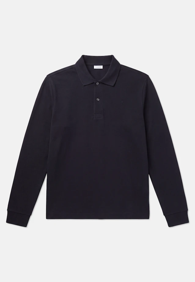 Slim Polo Uni in Dunkelblau |  Seidensticker Onlineshop