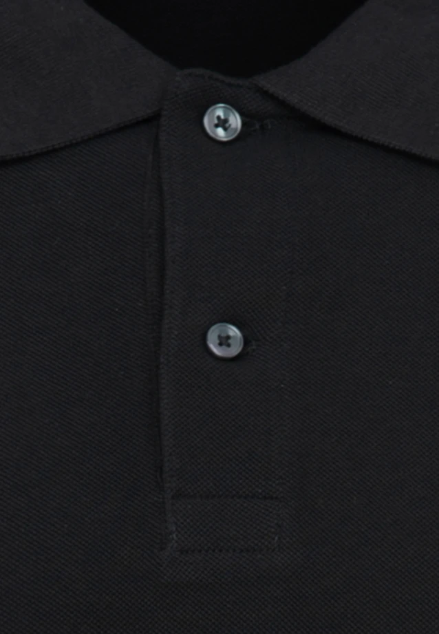 Slim Polo Uni in Schwarz |  Seidensticker Onlineshop