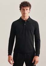 Slim Polo Uni in Schwarz |  Seidensticker Onlineshop