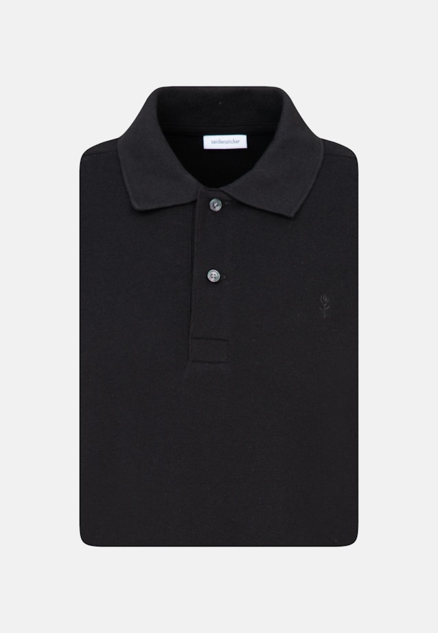 Slim Polo Uni in Schwarz |  Seidensticker Onlineshop