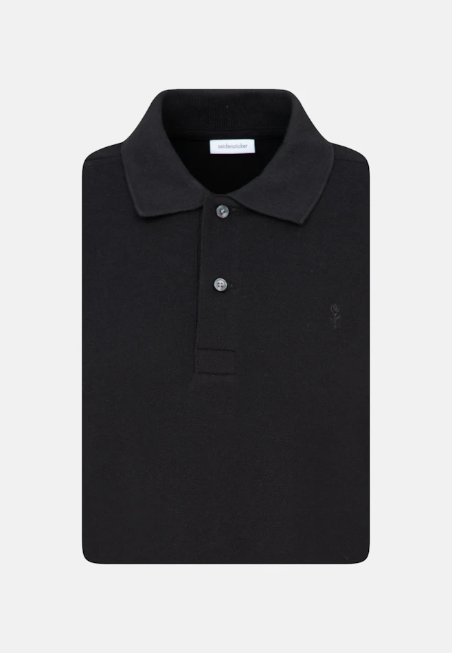Slim Polo Uni dans Noir | Boutique en ligne Seidensticker