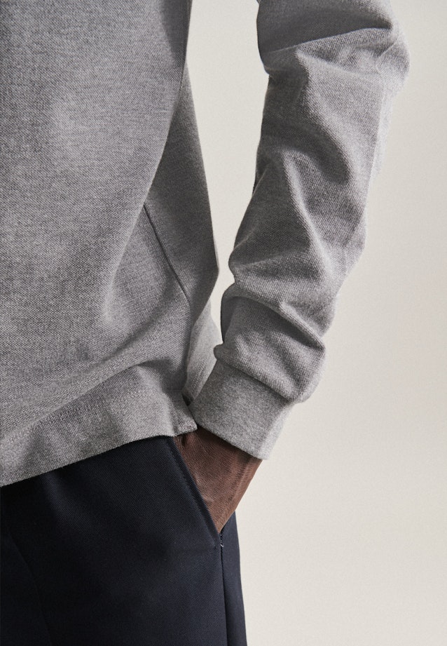 Slim Polo Uni in Grau |  Seidensticker Onlineshop