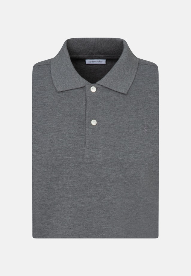 Slim Polo Uni in Grau |  Seidensticker Onlineshop