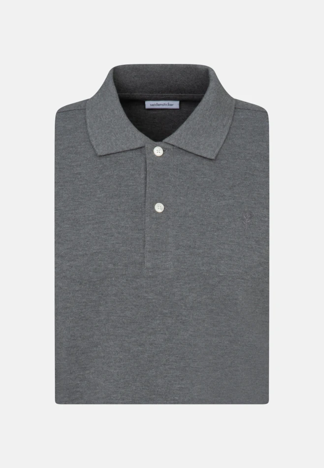 Slim Polo Uni in Grau | Seidensticker Onlineshop