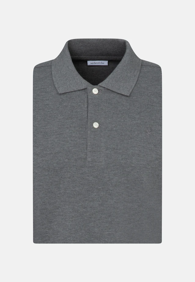 Slim Polo Uni in Grau |  Seidensticker Onlineshop
