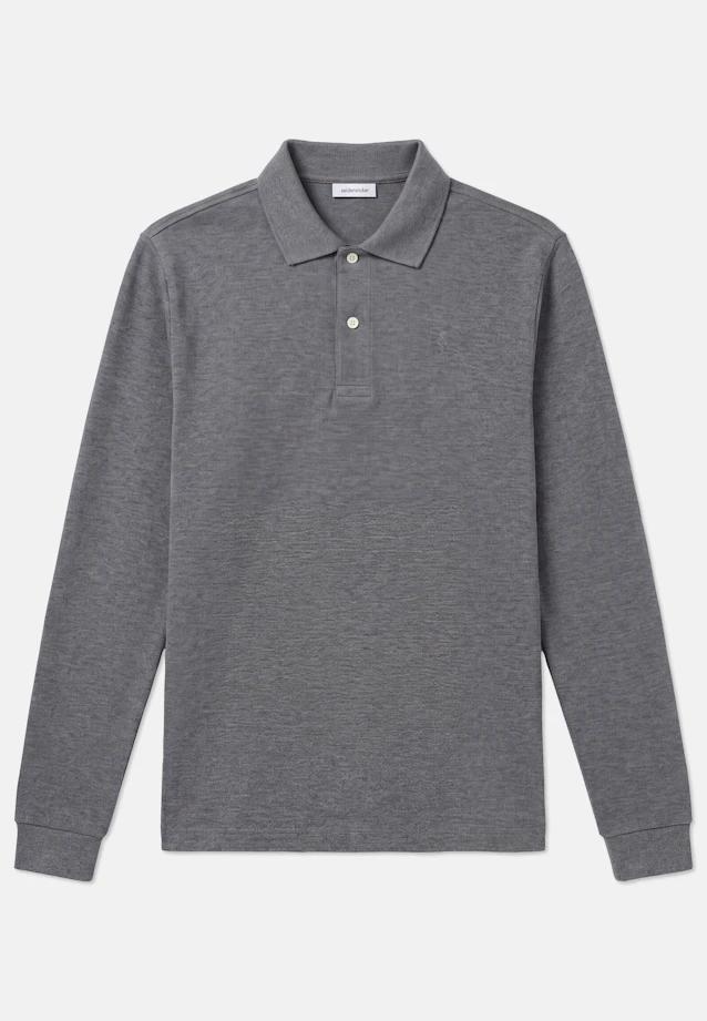 Slim Polo Uni in Grau |  Seidensticker Onlineshop