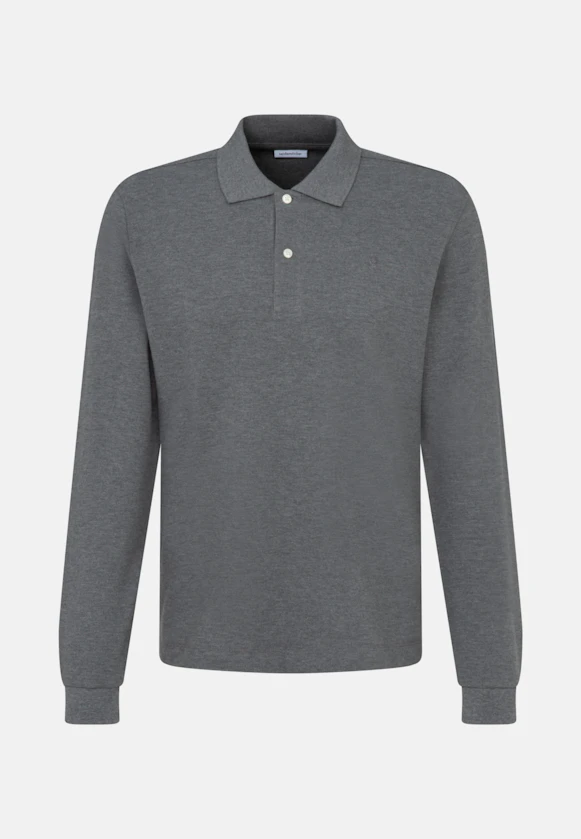 Slim Polo Uni in Grau |  Seidensticker Onlineshop