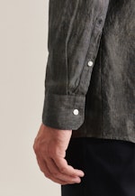 Regular Leinenhemd Uni in Grün |  Seidensticker Onlineshop