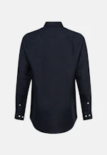 Regular Leinenhemd Uni in Dunkelblau |  Seidensticker Onlineshop