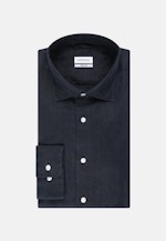 Linen shirt in Regular with Kent-Collar in Dark Blue |  Seidensticker Onlineshop