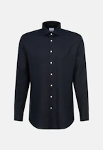 Regular Leinenhemd Uni in Dunkelblau |  Seidensticker Onlineshop