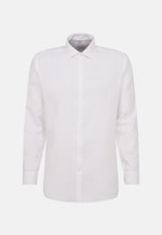 Regular Chemise en lin Uni in Blanc |  Seidensticker Onlineshop