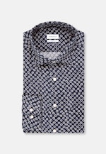 Regular Chemise en lin Imprimé in Bleu Foncé |  Seidensticker Onlineshop