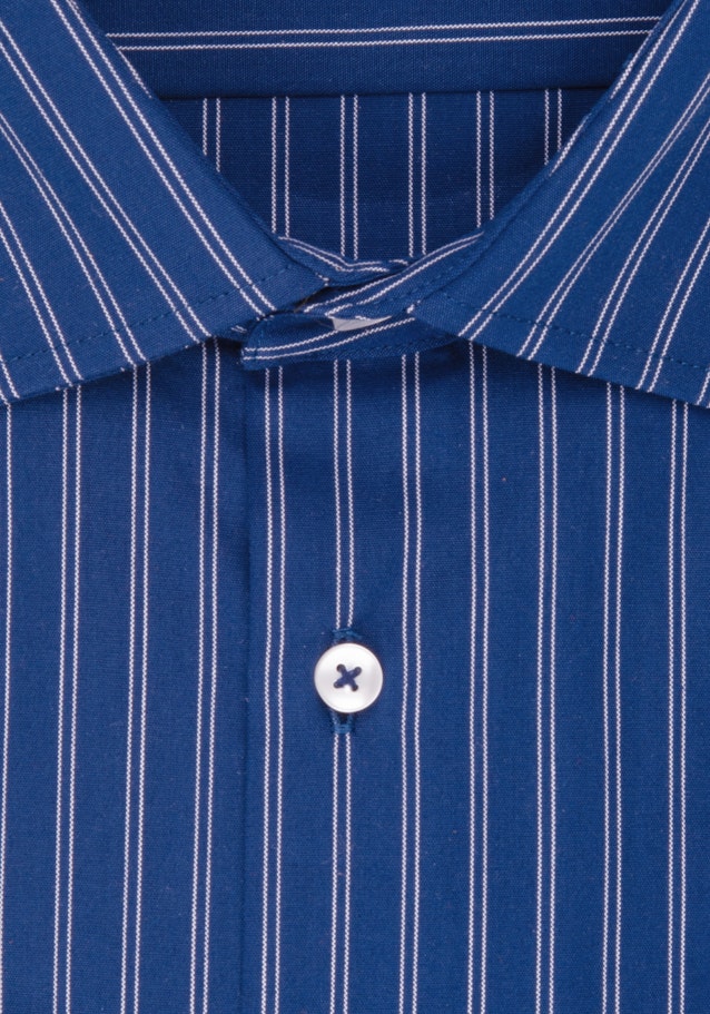 Popeline Business Hemd in Slim mit Kentkragen und extra langem Arm in Mittelblau |  Seidensticker Onlineshop