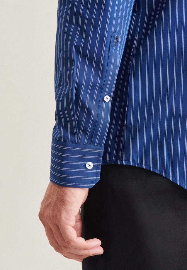 Slim Chemise d'affaires rayures in Bleu Moyen |  Seidensticker Onlineshop