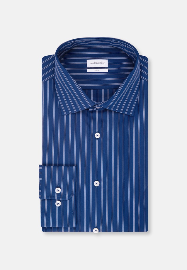 Slim Chemise d'affaires rayures in Bleu Moyen |  Seidensticker Onlineshop