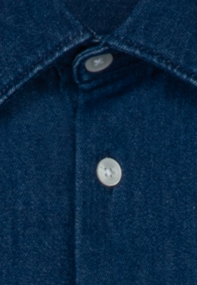 Regular Chemise décontractée Uni in Bleu Foncé |  Seidensticker Onlineshop