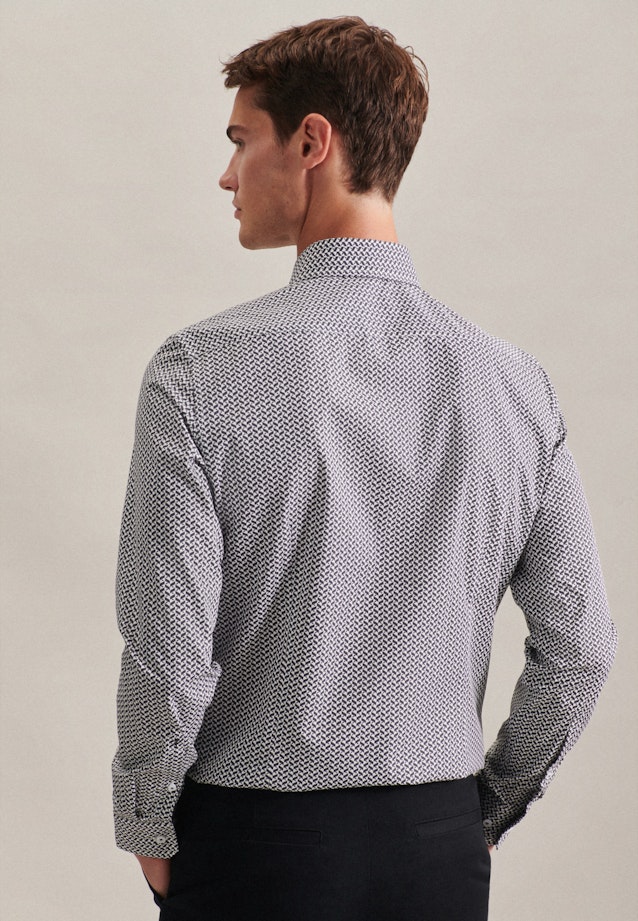 Business Shirt in Slim with Kent-Collar in Grey |  Seidensticker Onlineshop