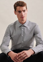 Chemise Business Slim Popeline Col Kent in Gris |  Seidensticker Onlineshop