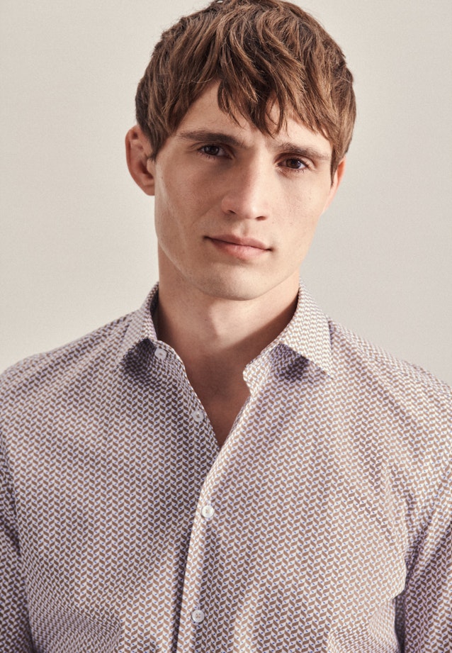 Slim Chemise d'affaires rayures in Marron |  Seidensticker Onlineshop