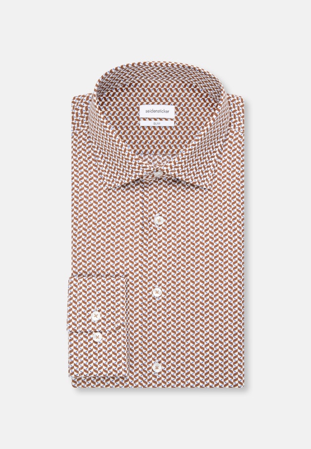 Slim Chemise d'affaires rayures in Marron |  Seidensticker Onlineshop