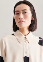 Oversized Hemdbluse Druck in Ecru |  Seidensticker Onlineshop