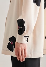 Oversized Hemdbluse Druck in Ecru |  Seidensticker Onlineshop