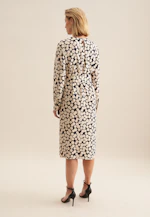 Shirt dress with waist belt made of viscose in Dark Blue |  Seidensticker Onlineshop