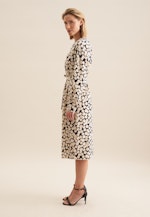 Shirtkleid mit Taillengürtel aus Viskose in Dunkelblau |  Seidensticker Onlineshop