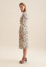 Shirt dress with waist belt made of viscose in Dark Blue |  Seidensticker Onlineshop