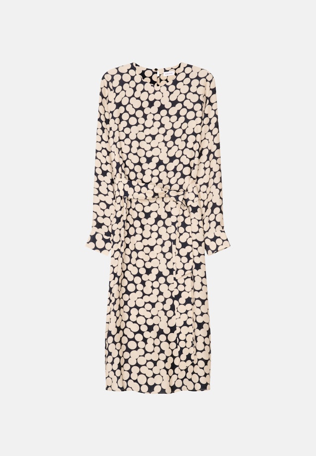 Shirtkleid mit Taillengürtel aus Viskose in Dunkelblau |  Seidensticker Onlineshop