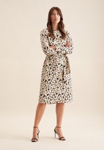 Shirtkleid mit Taillengürtel aus Viskose in Schwarz |  Seidensticker Onlineshop