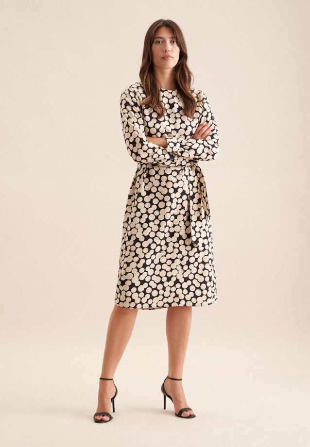 Shirtkleid mit Taillengürtel aus Viskose in Noir |  Seidensticker Onlineshop