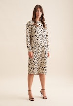 Shirtkleid mit Taillengürtel aus Viskose in Schwarz |  Seidensticker Onlineshop