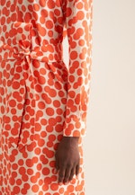 Popeline Midi Kleid in Orange |  Seidensticker Onlineshop