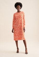 Popeline Midi Kleid in Orange |  Seidensticker Onlineshop