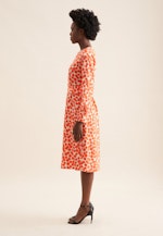 Popeline Midi Kleid in Orange |  Seidensticker Onlineshop