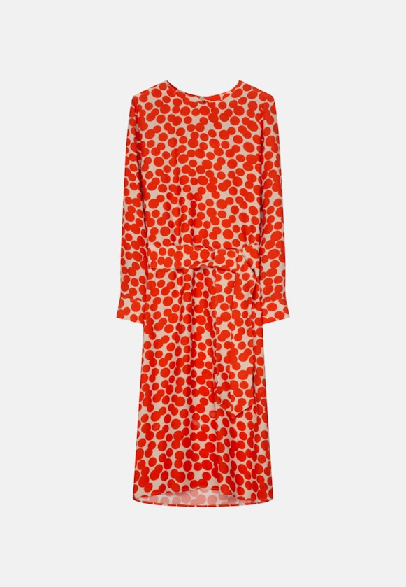 Popeline Midi Kleid in Orange |  Seidensticker Onlineshop