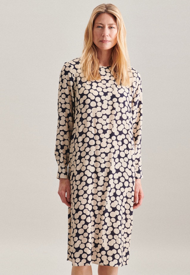 Crew Neck Dress in Dark Blue |  Seidensticker Onlineshop