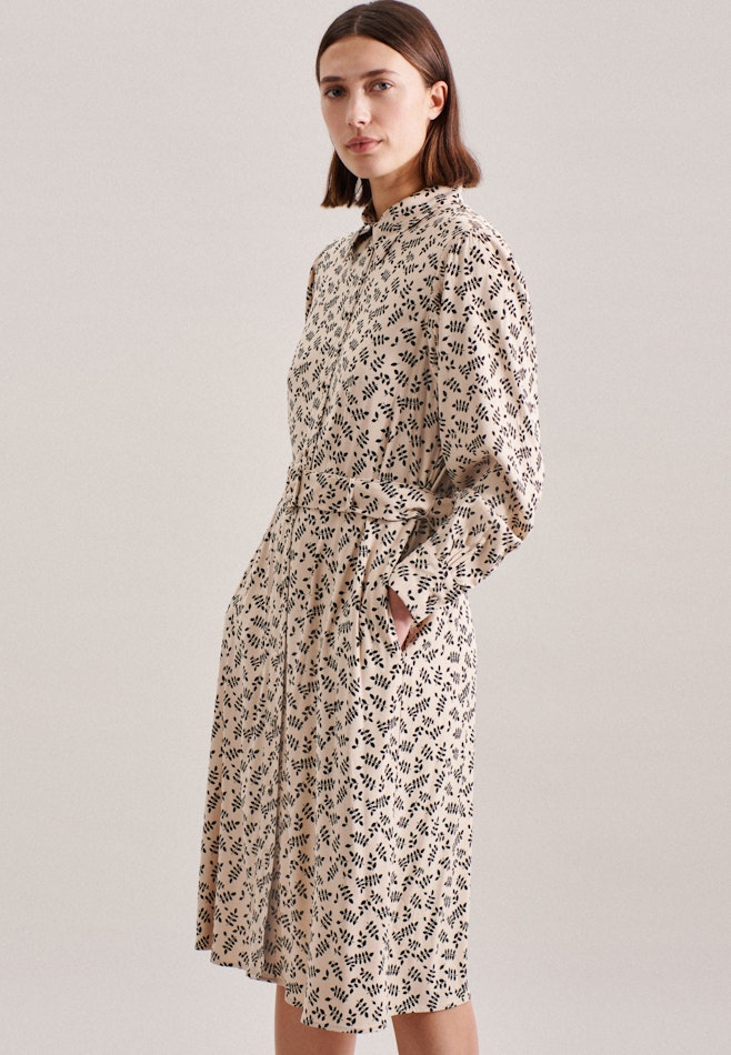 Krepp Midi Kleid in Ecru | Seidensticker Onlineshop