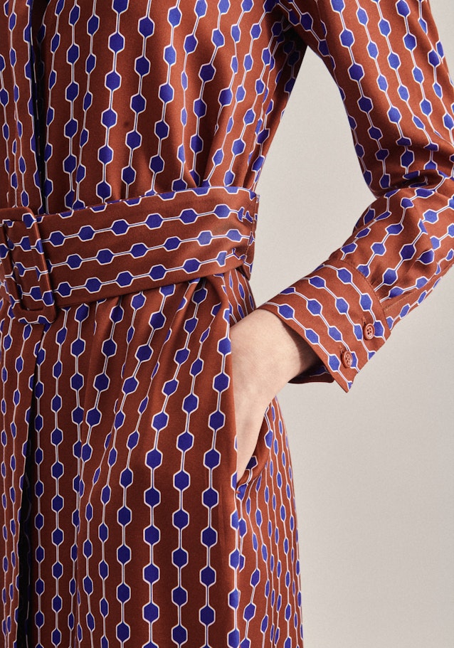 Kleid Druck in Braun | Seidensticker Onlineshop