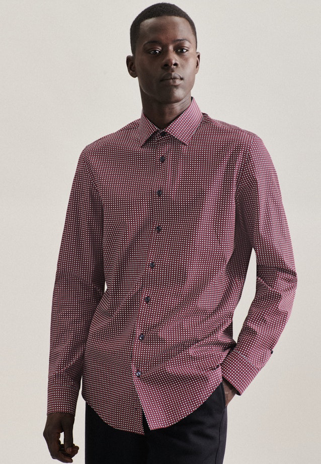 Slim Business shirt Print in Red |  Seidensticker Onlineshop