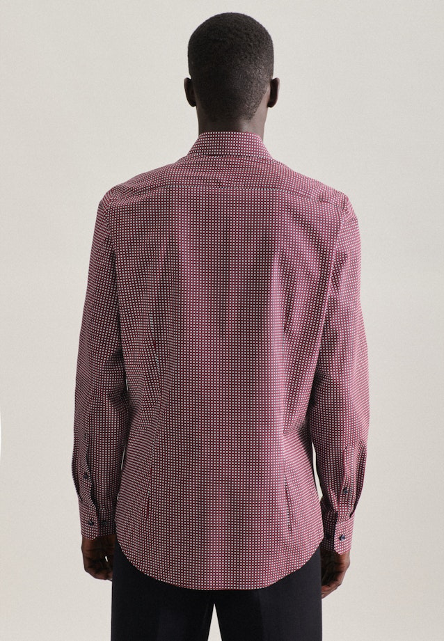 Slim Business shirt Print in Red |  Seidensticker Onlineshop