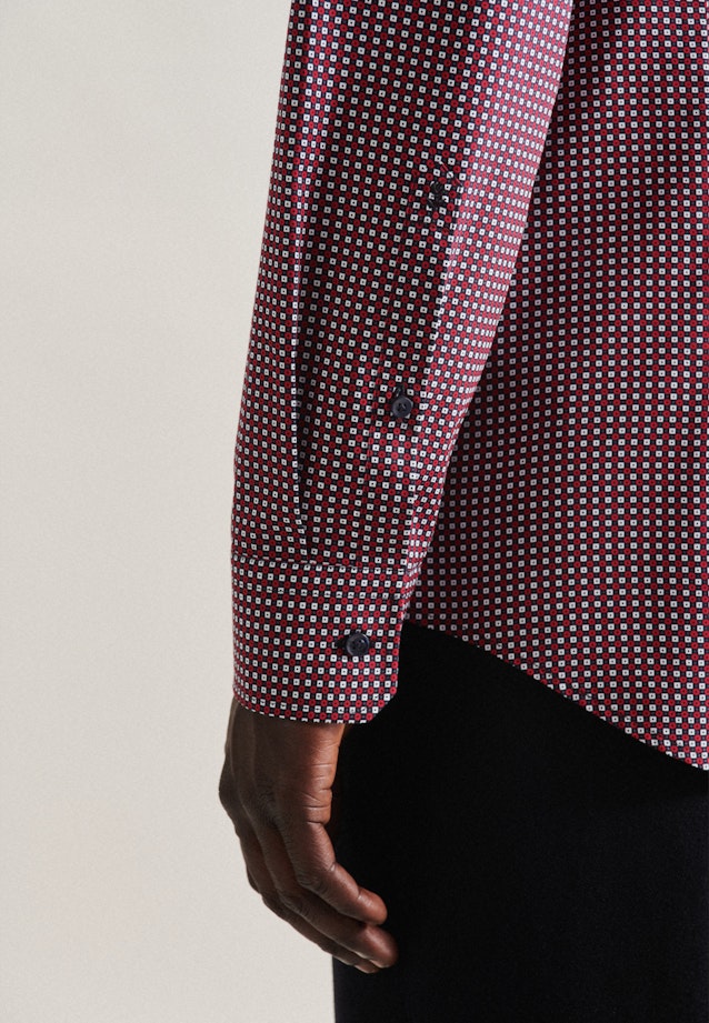 Slim Business shirt Print in Red |  Seidensticker Onlineshop