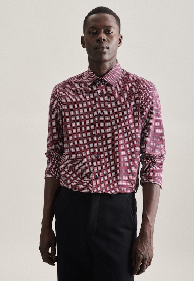 Slim Business shirt Print in Red |  Seidensticker Onlineshop