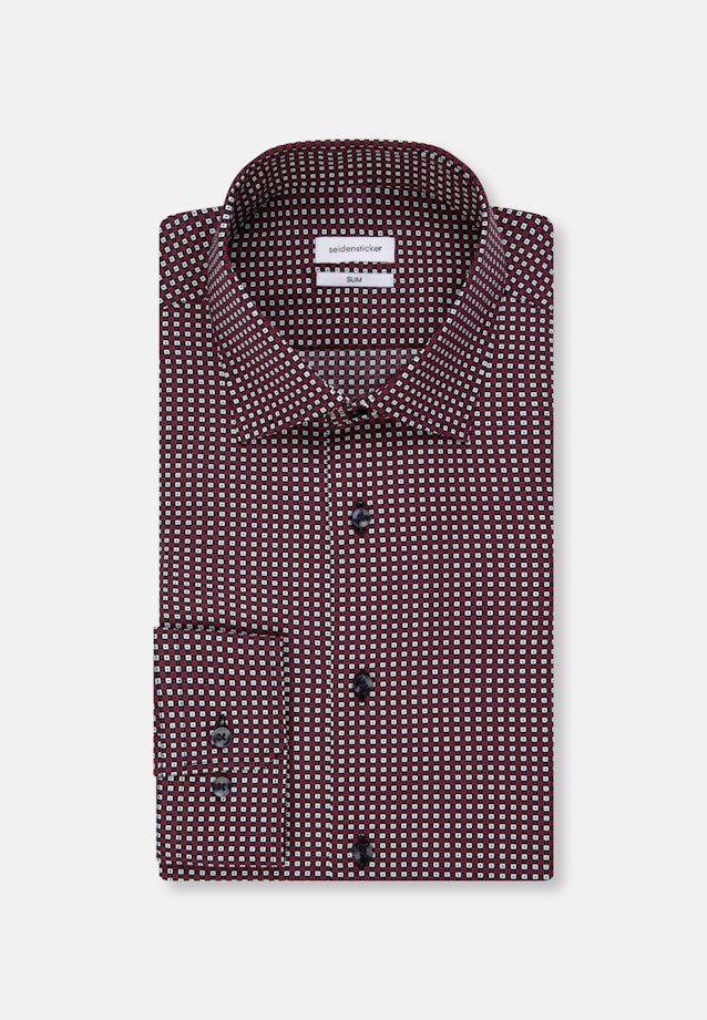 Slim Business shirt Print in Red |  Seidensticker Onlineshop